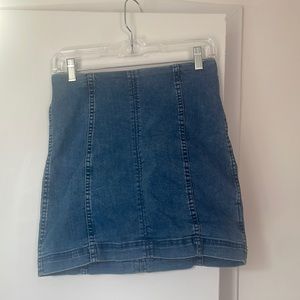 Free People Denim Mini-Skirt - Size S/M